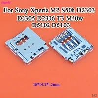 cltgxdd for sony xperia m2 s50h d2303 d2305 d2306 t3 m50w d5102 d5103 sim card slot tray holder socket connector repair part