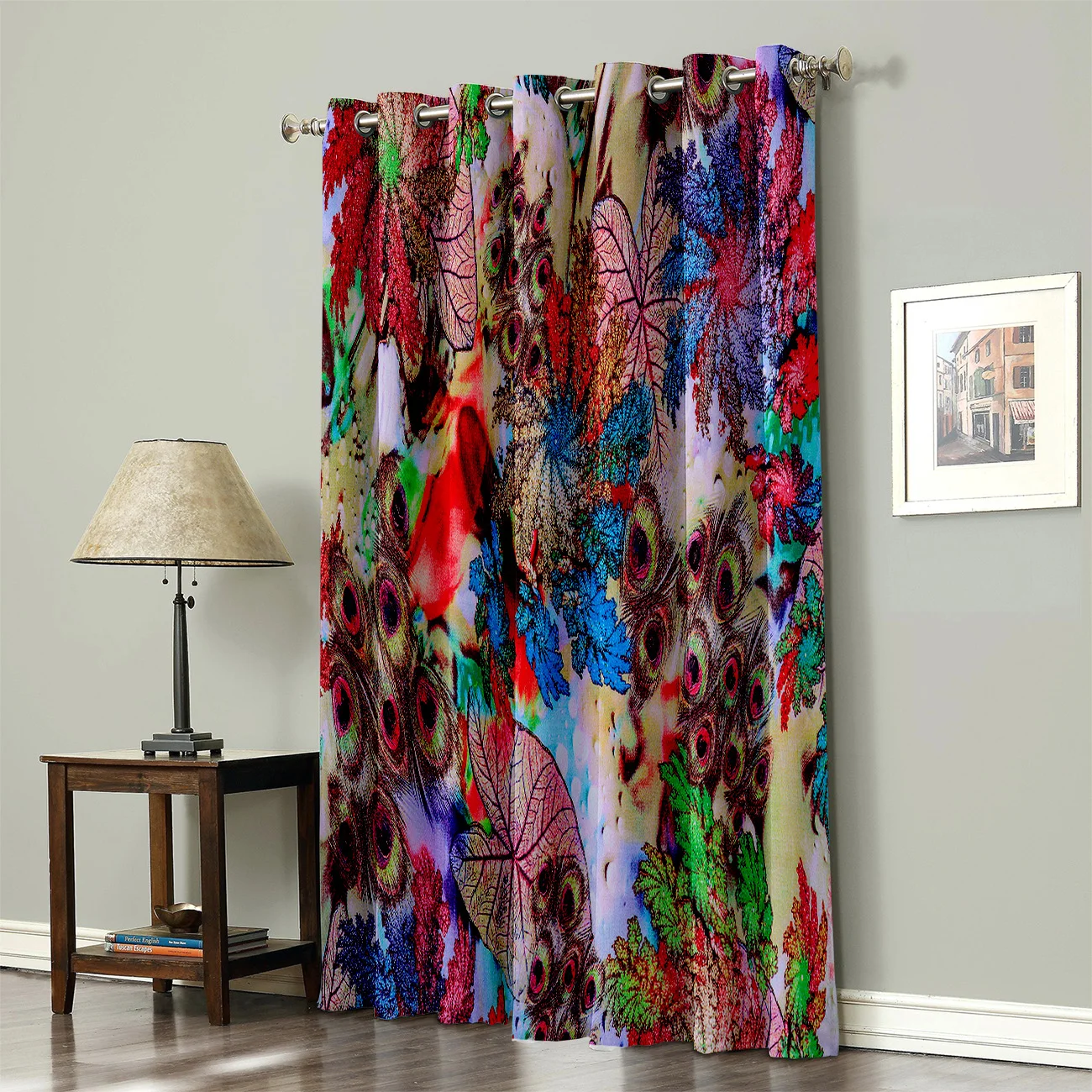 Роскошные декоративные павлиньи перьевые шторы для комнаты большие окна кухни