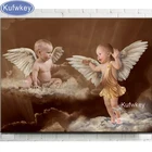 Классические фигурки, милые Ангелы для маленьких мальчиков, горячие 5D DIY Алмазная мозаика, вышивка, сказочный ангел, алмазная живопись, квадратные Стразы