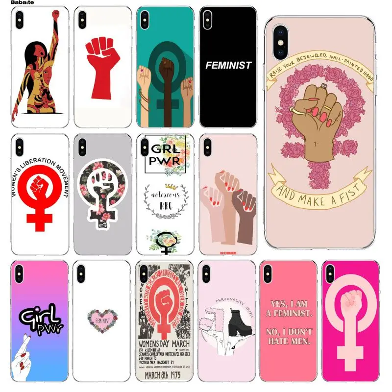 Новые супер милые чехлы для телефонов Babaite feminist с логотипом Apple iPhone 5 5S 6 6S 7 8 Plus X XS MAX