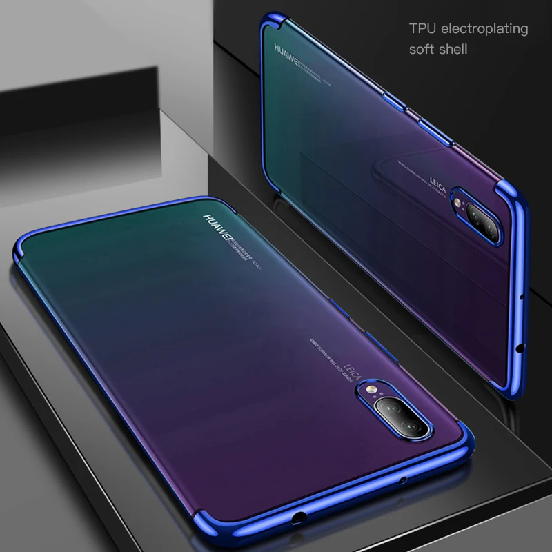 Мягкий чехол из тпу с покрытием для Huawei P20 P10 Lite Mate 20 X 10 Pro P9 P8 чехлы Honor 8X Max 8C Note 9 8