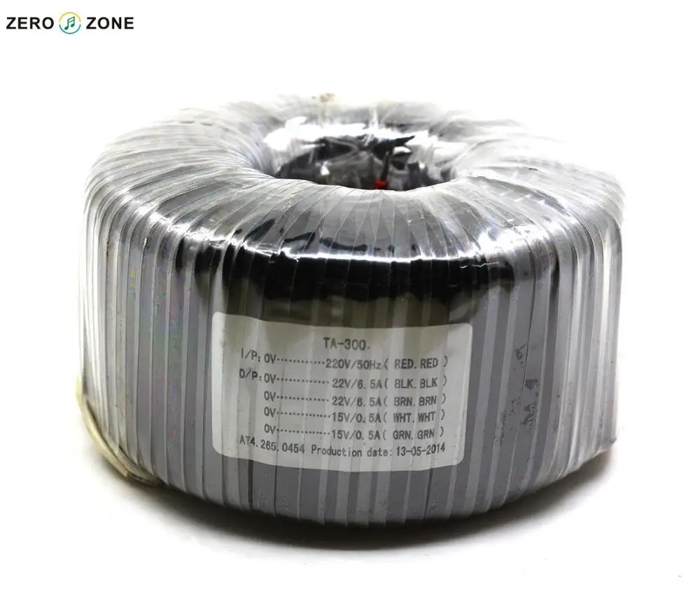 Тороидальный трансформатор GZLOZONE TA 300 Вт ва двойной питания 22 в + 15 в|transformer 300va|300va