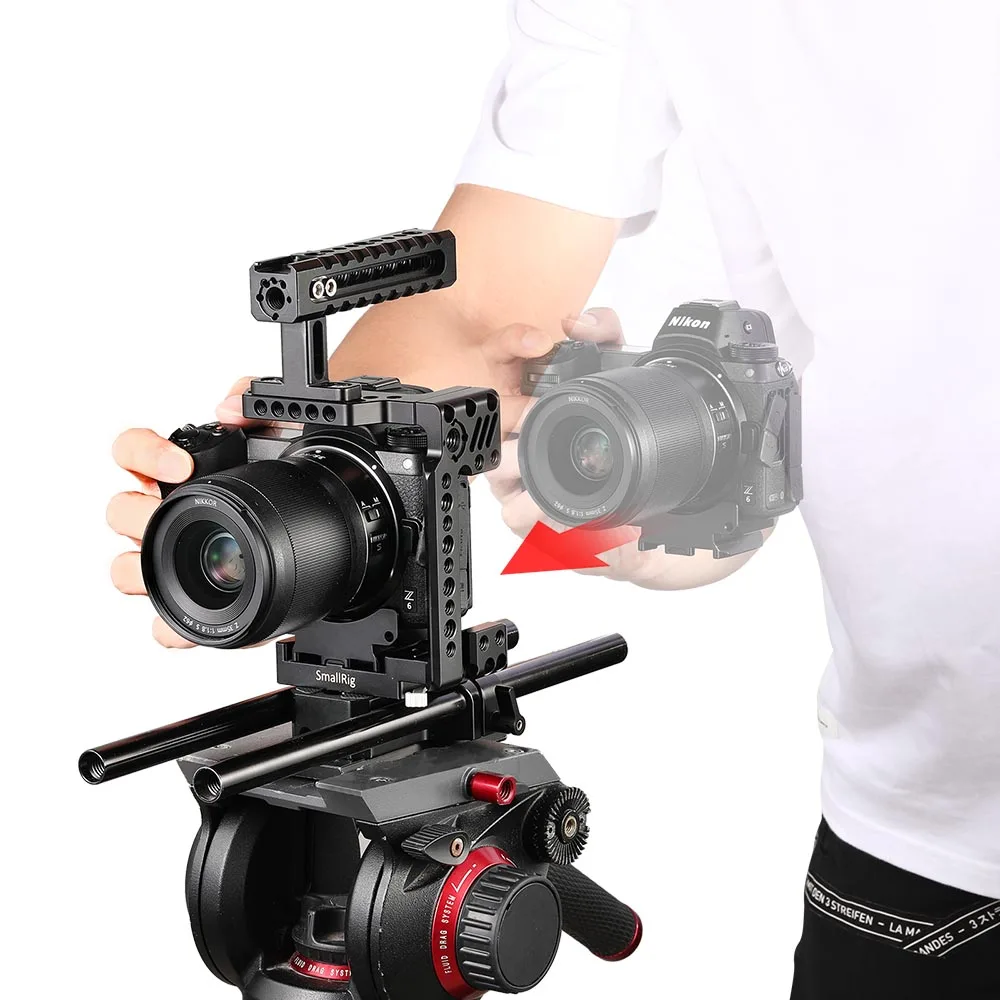 Быстросъемная полуклетка SmallRig Z5/Z6 для камеры Nikon Z6 и Z7 Dslr с встроенной пластиной