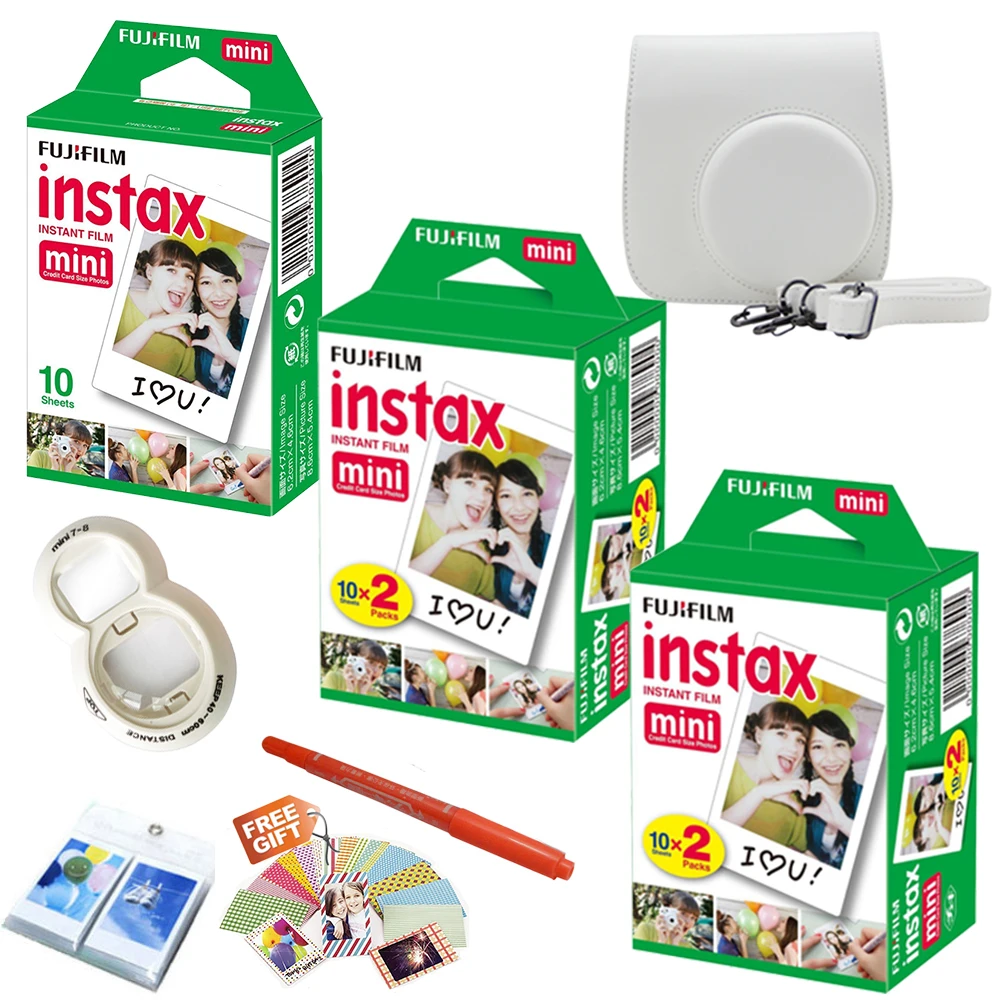 Для Fujifilm Instax Mini 8 фильм Фотоаппарат моментальной печати 50 листов мини белые