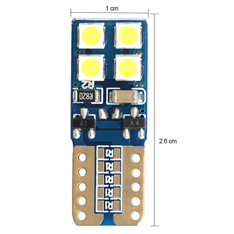 KEYECU 10 упаковок белый 3030 8SMD T10 W5W 194 169 2825 светодиодные лампы высокой мощности панель