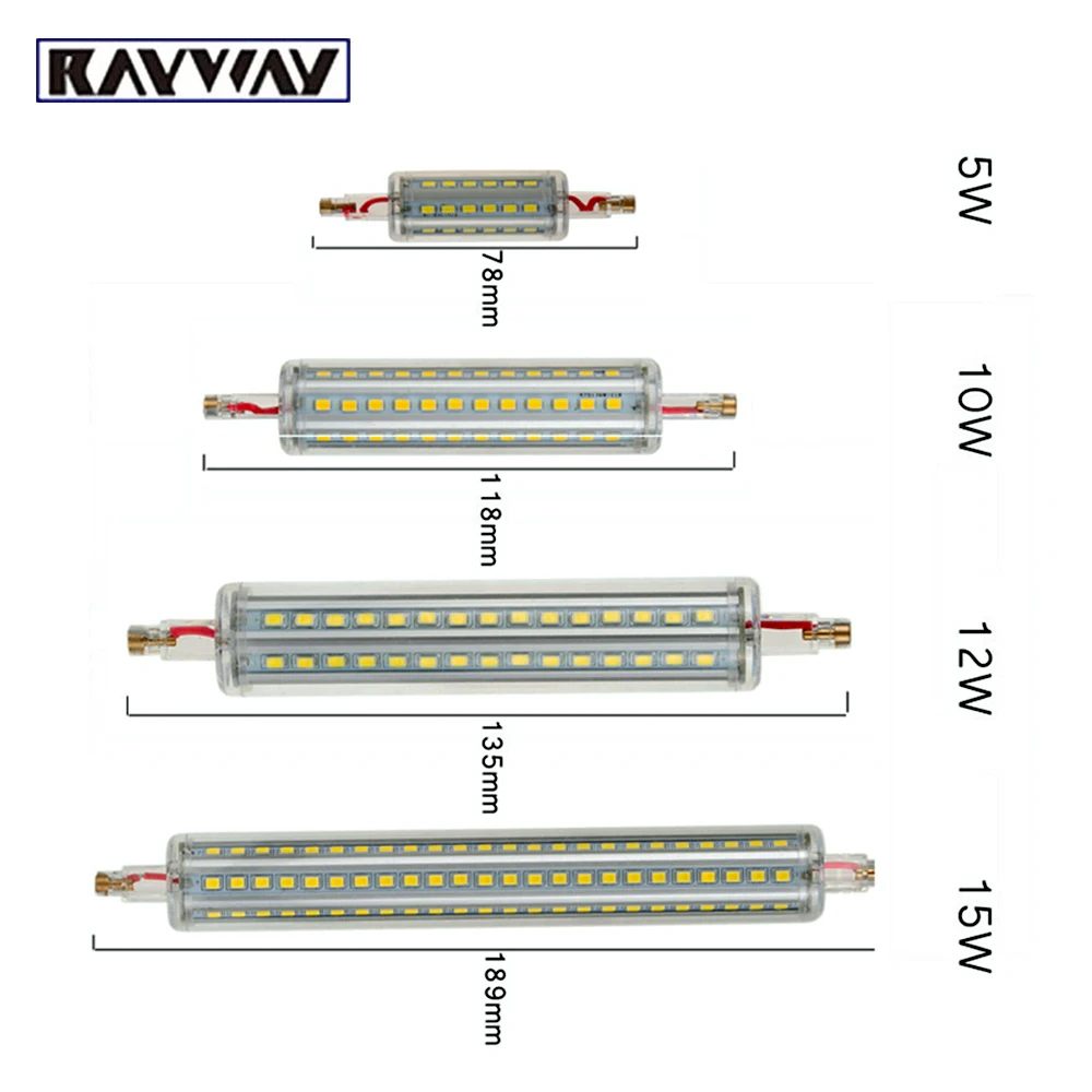 Светодиодный прожектор R7S 5 Вт 10 SMD2835 78 мм 118 мм|Светодиодные лампы и трубки| |