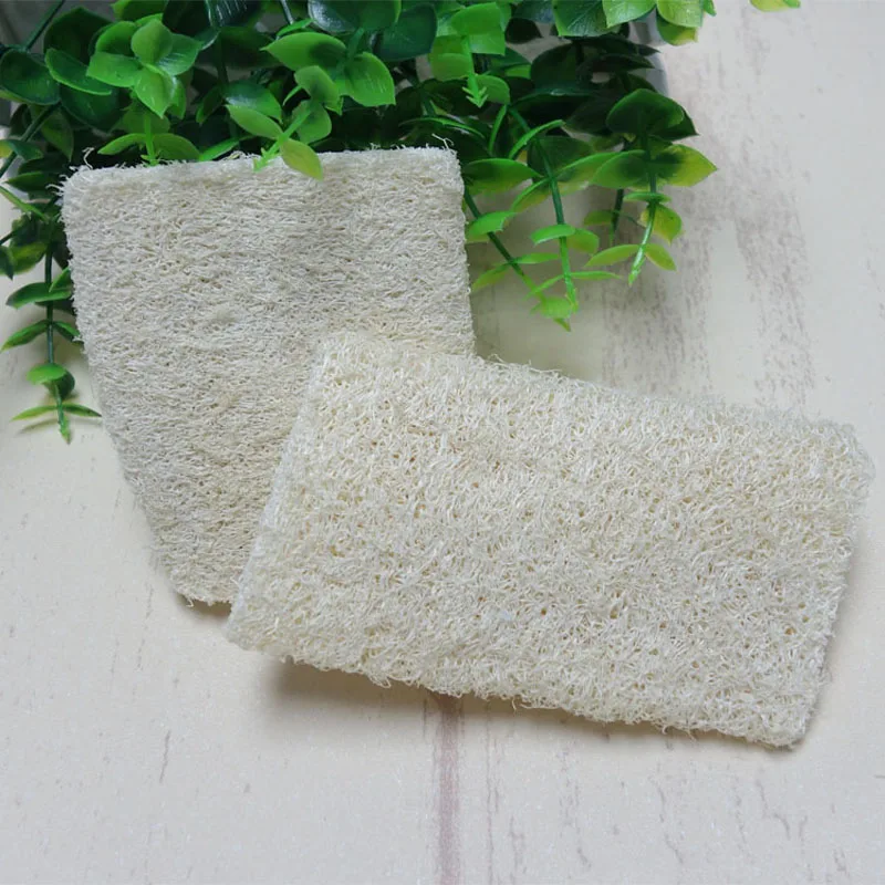 

10 шт./лот 4-дюймовая натуральная губка для душа Loofah Luffa Loofa