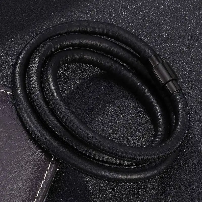 Популярный Многослойный кожаный браслет мужские и женские ювелирные изделия