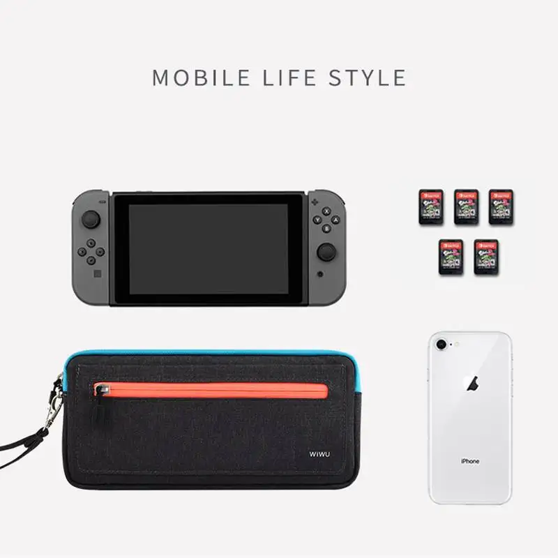 Мягкий чехол WIWU для Nintendo Switch переносной дорожный Чехол консоли NS сумка хранения с