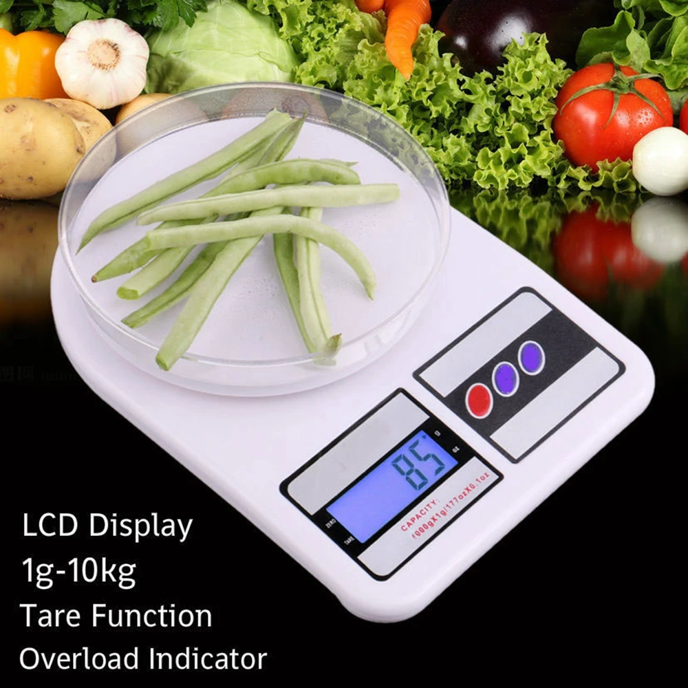 10 кг бытовые полезно ЖК дисплей цифровой Детские весы Еда посылки почтовые