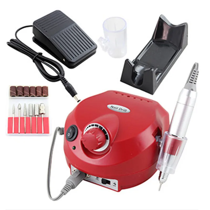 Electronic Nail Care System Manicure Pedicure Nail Buffer File Tools Nail Art polisher drill pen Micromotor polishing machine