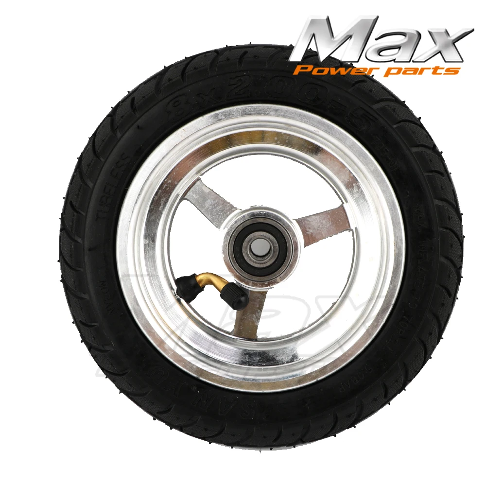

Solid Tubeless Tire Wheel Tyre 8X2.00-5 wheel hub Pocket Bike MINI Bike Replacement Tire Accessories Free Shipping 2018 New