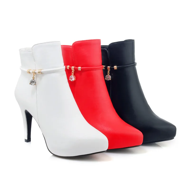 MORAZORA/ботинки из мягкой искусственной кожи женская модная обувь пикантные