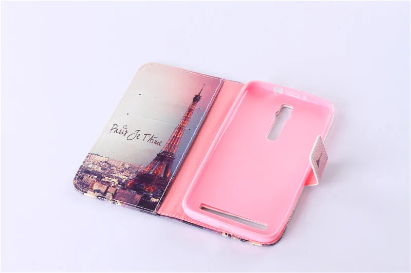 Fashion Flip Case For Asus Zenfone 2 ZE551ML ZE550ML 5.5&quot PU Leather + Silicon Wallet Cover Phone Bag Coque Fundas Capa | Мобильные