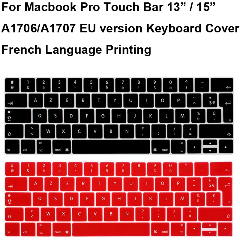 Защитный чехол для клавиатуры силиконовый Macbook Pro Touch Bar 13 3 A1706 A1989 A1707 MacbookPro 15