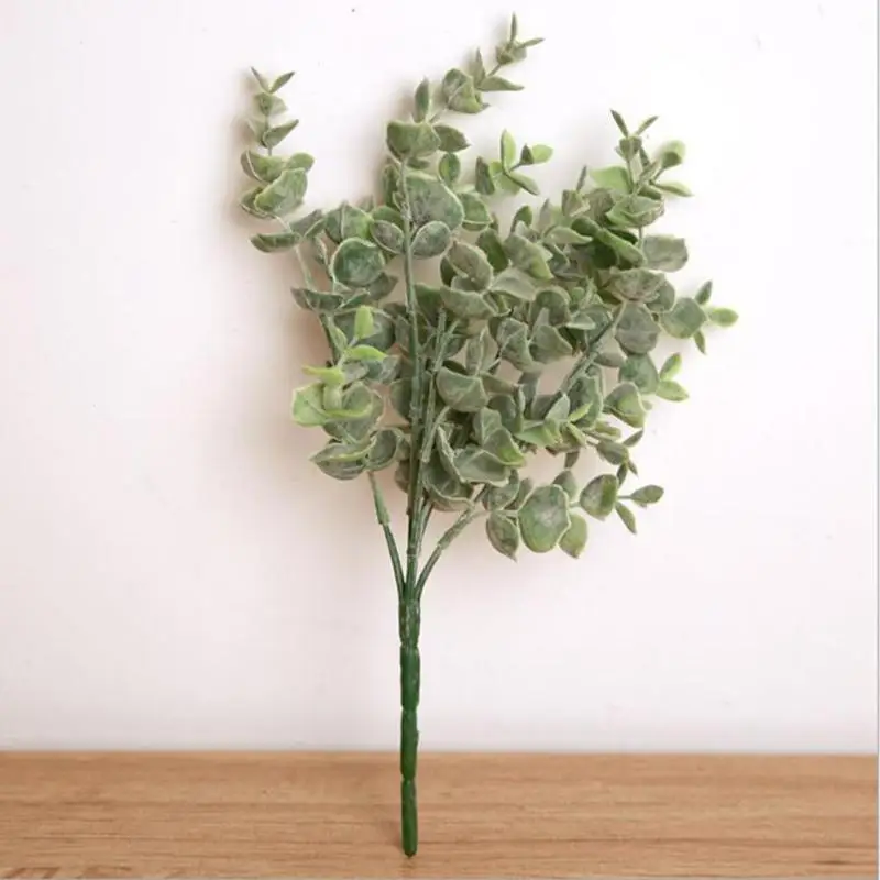 Пластик растения эвкалипт искусственные цветы украшение для свадьбы