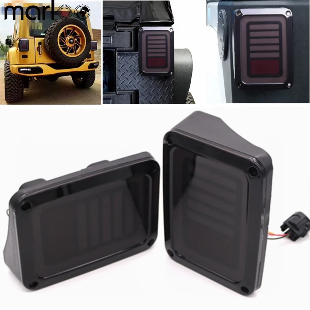 Светодиодсветодиодный задние фонари Marloo стоп сигналы заднего хода для Jeep Wrangler JK