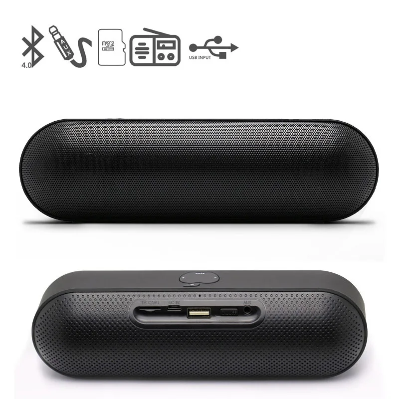Портативный Bluetooth динамик с двойным драйвером громкий звуковая система 3D стерео