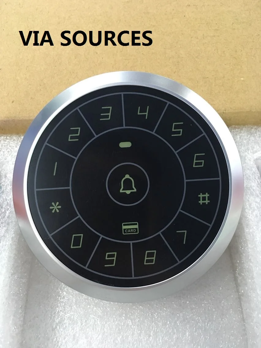 Прямая Заводская круговая сенсорная кнопка 125 кГц Rfid считыватель карт дверь