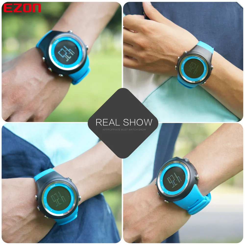 

EZON T031 Fashion Outdoor Men Boy Sports Watches Digital Multifunctional GPS Timing Waterproof Sport Watch Digital for Running