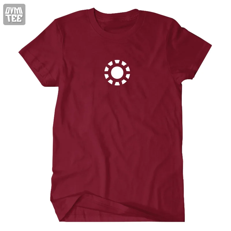 marvl Tony Stark the Iron Man Reaction Energy Ring short sleeve t-shirt men and tshirt tee freeshipping Geek Nerd | Мужская одежда