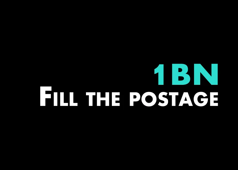 

Fill the postage
