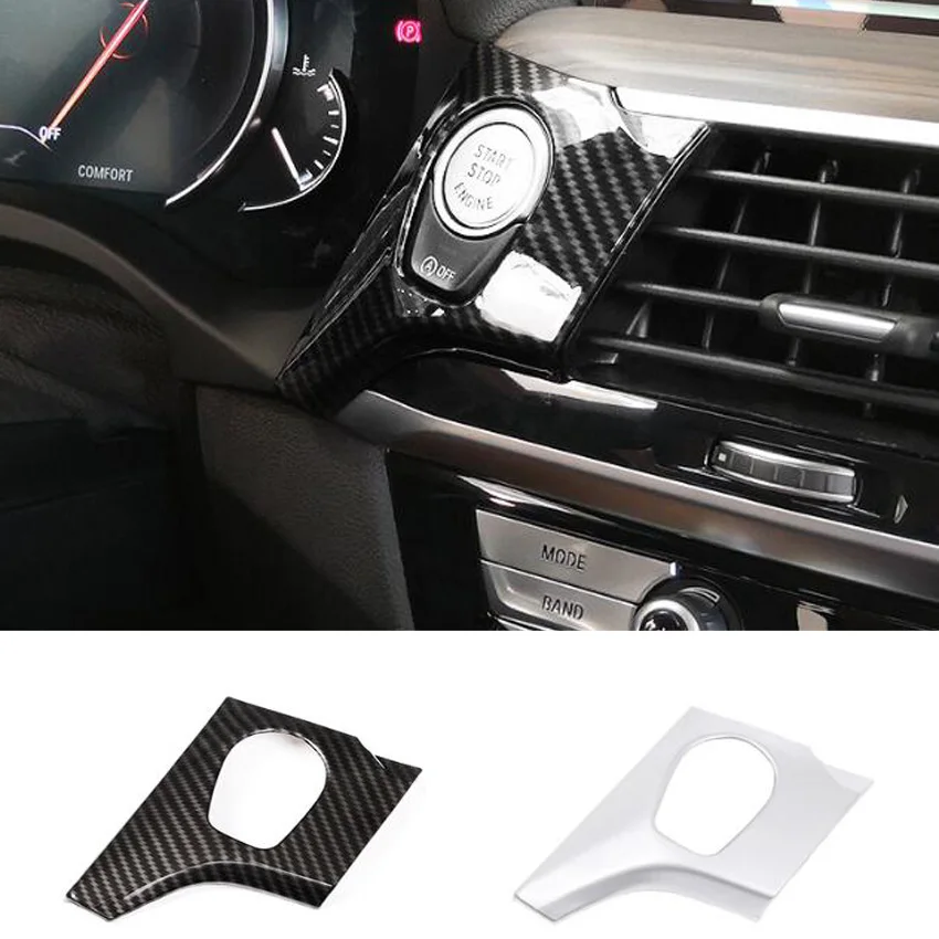 

For BMW X3 G01 G08 2018 Car Engine Start Stop Switch Button Frame Trim Decor Styling Stickers Interior Moldings ABS