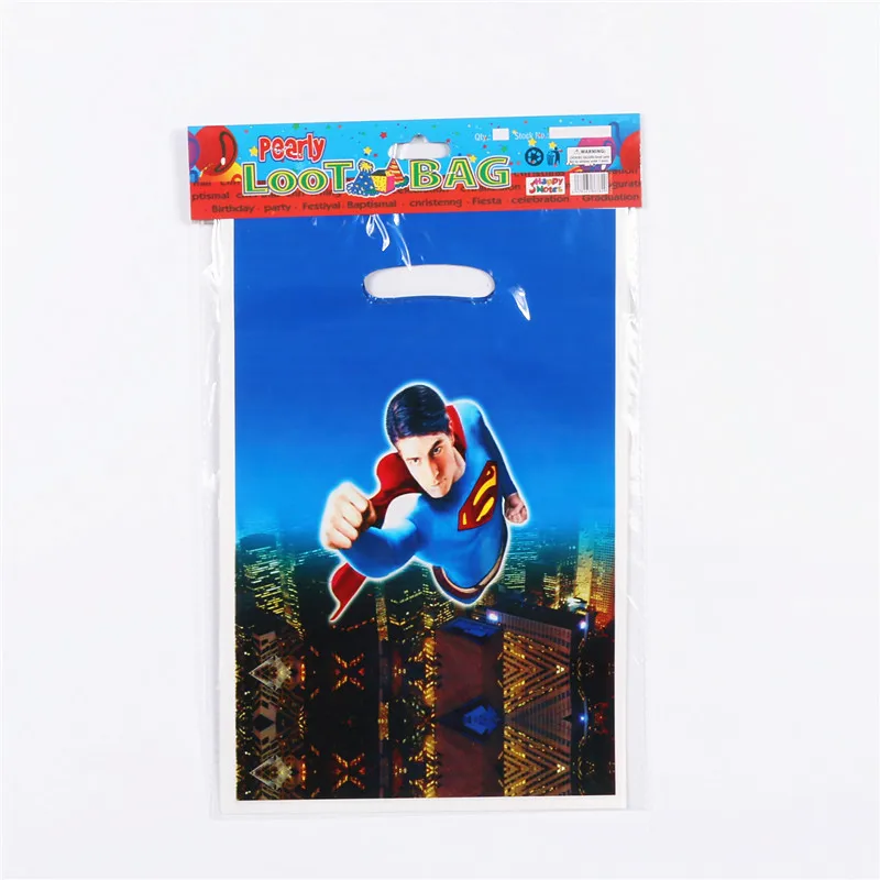 10 шт./лот красивый Супермен подарок кляп участник мешок добычу поставки дети День