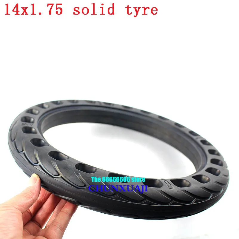 14x1.75 electric bicycle non-inflatable honeycomb solid tire 14*1.75 shock absorption and explosion-proof Electric Car tyre | Автомобили и