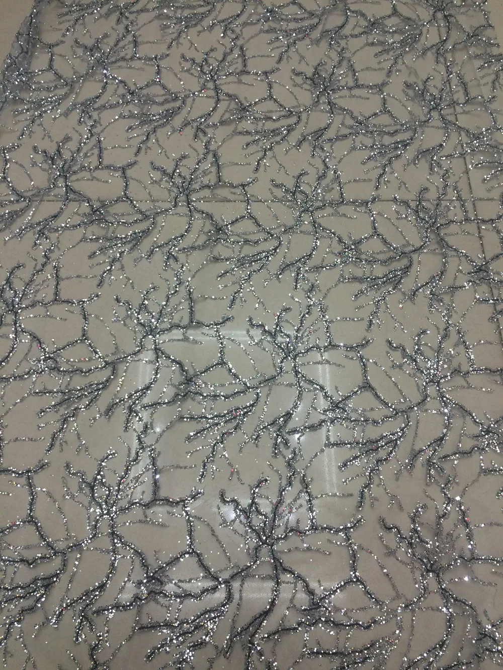 French Net Lace Fabric S-5243 with glued glitter Latest african lace fabric embroidery |