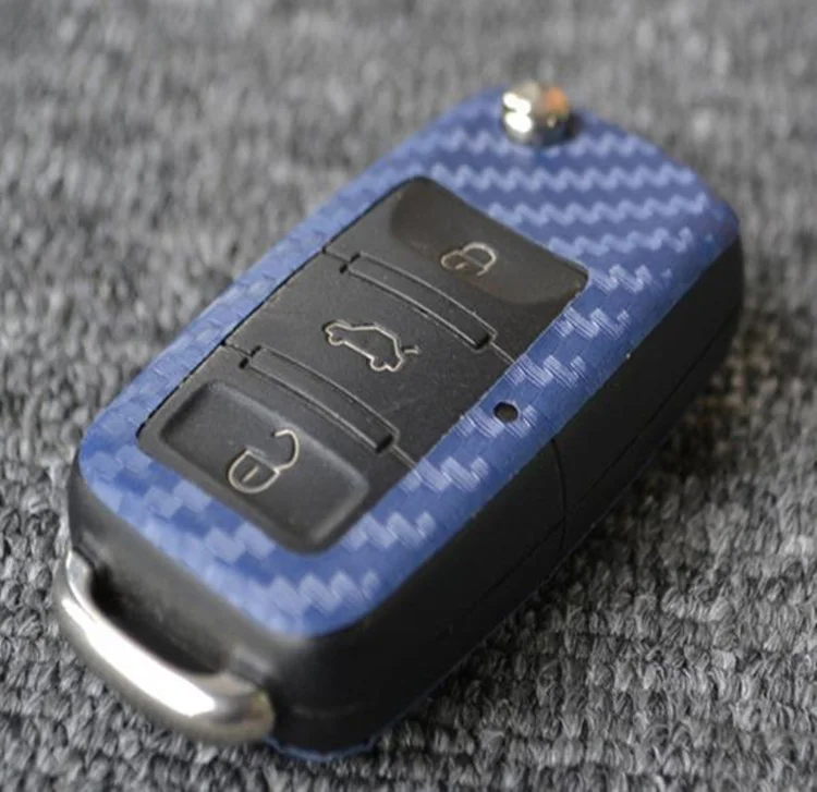 Автомобильные наклейки на ключи из углеродного волокна для Volkswagen VW polo passat b5 b6 golf 4
