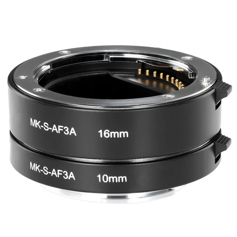 Макро Удлинительное Кольцо Meike кольцо адаптер с автофокусом 10 мм 16 для Sony E Mount A7 A7II