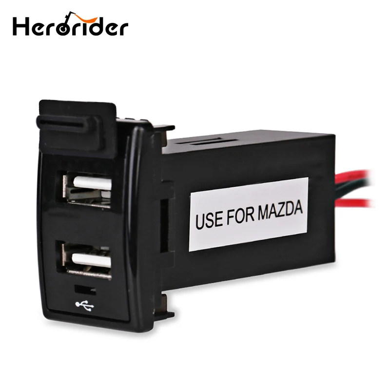 Автомобильное зарядное устройство с двумя USB портами 12 В 2 1 А А|car adapter outlet|usb charger