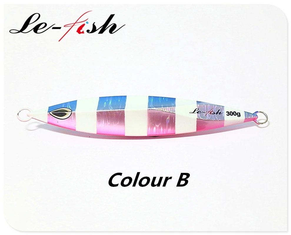 Le-Fish 300g High Quality lure Slow Jigging Lure Lead jig Luminous Sea Fishing | Спорт и развлечения