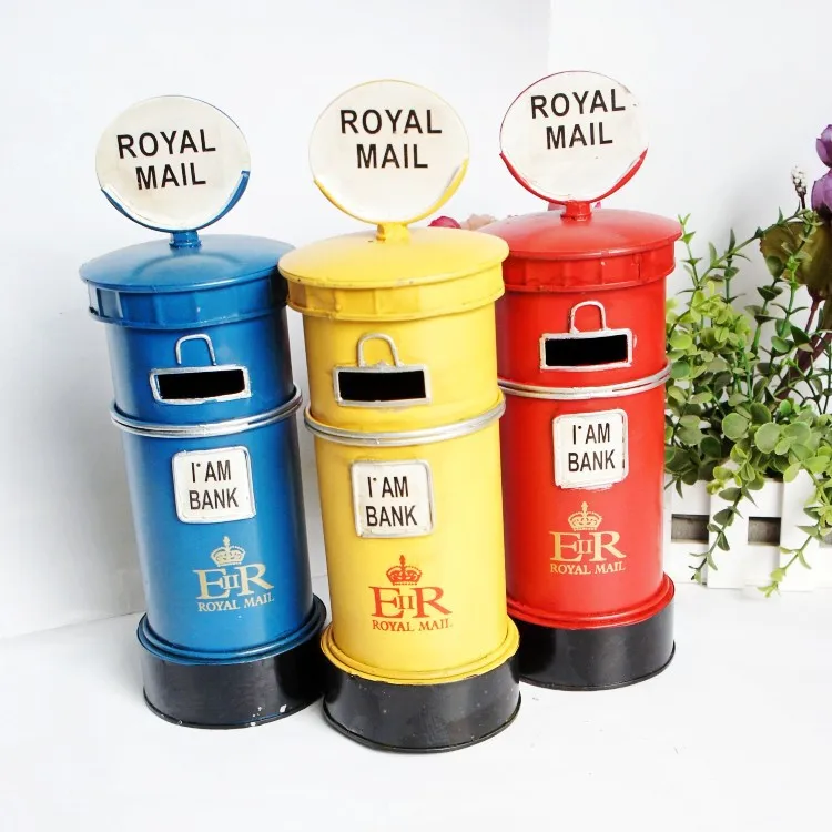Железный металлический Лондонский почтовый ящик почтовая Почта монета банк