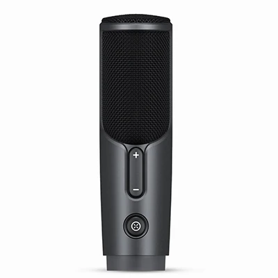 Xiaomi Mijia JUNLIN, проводной цифровой микрофон, с шумоподавлением, портативный, в режиме реального времени, для возврата ушей, HD, с 3,5 мм аудиокабелем - Цвет: Black