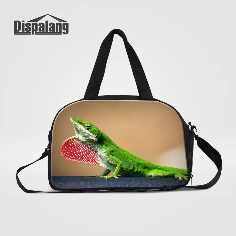 Capacidade de Bolsa de Viagem Bagagem de Mão Bolsas de Duffle de Viagem para Mulheres dos Homens Bolsas de Fim de Semana de Viagem Dispalang Lagarto Grande Multifuncional Bolsas