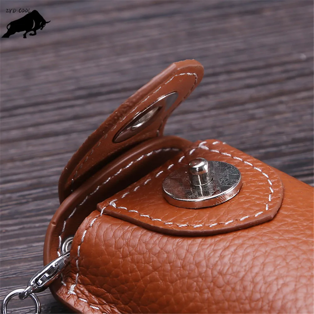 ZYD-COOL чехол для ключей из натуральной кожи, женский брелок с магнитной пряжкой, чехол для ключей, сумка для мужчин, ключница, органайзер для ключей