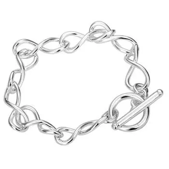 Free shipping 925 silver jewelry Bracelet 8 words TO bracelets fashion wholesale price! S015 | Украшения и аксессуары