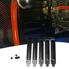 5 шт. черный Жесткий металлический стальной разъем PCI, держатель крышек с винтами, полнопрофильный расширительный Пылезащитный фильтр, пластина для PCI