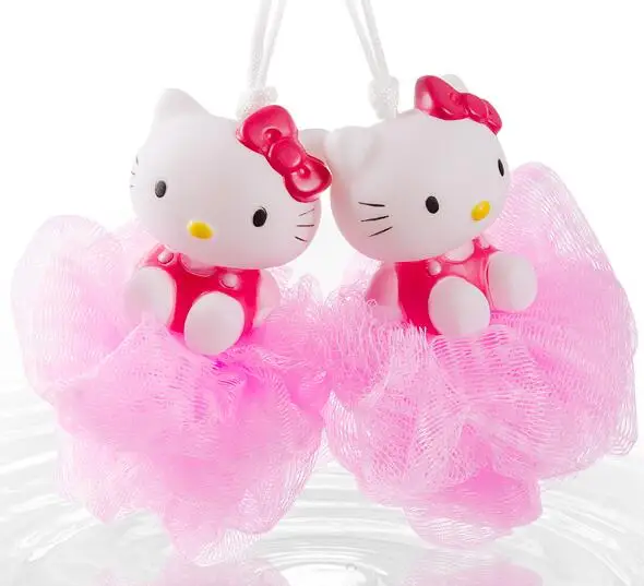 (5 шт./лот) мультяшный бантик хлопок марлевые банные мяч макияж мяч|bath ball|ball bathballs