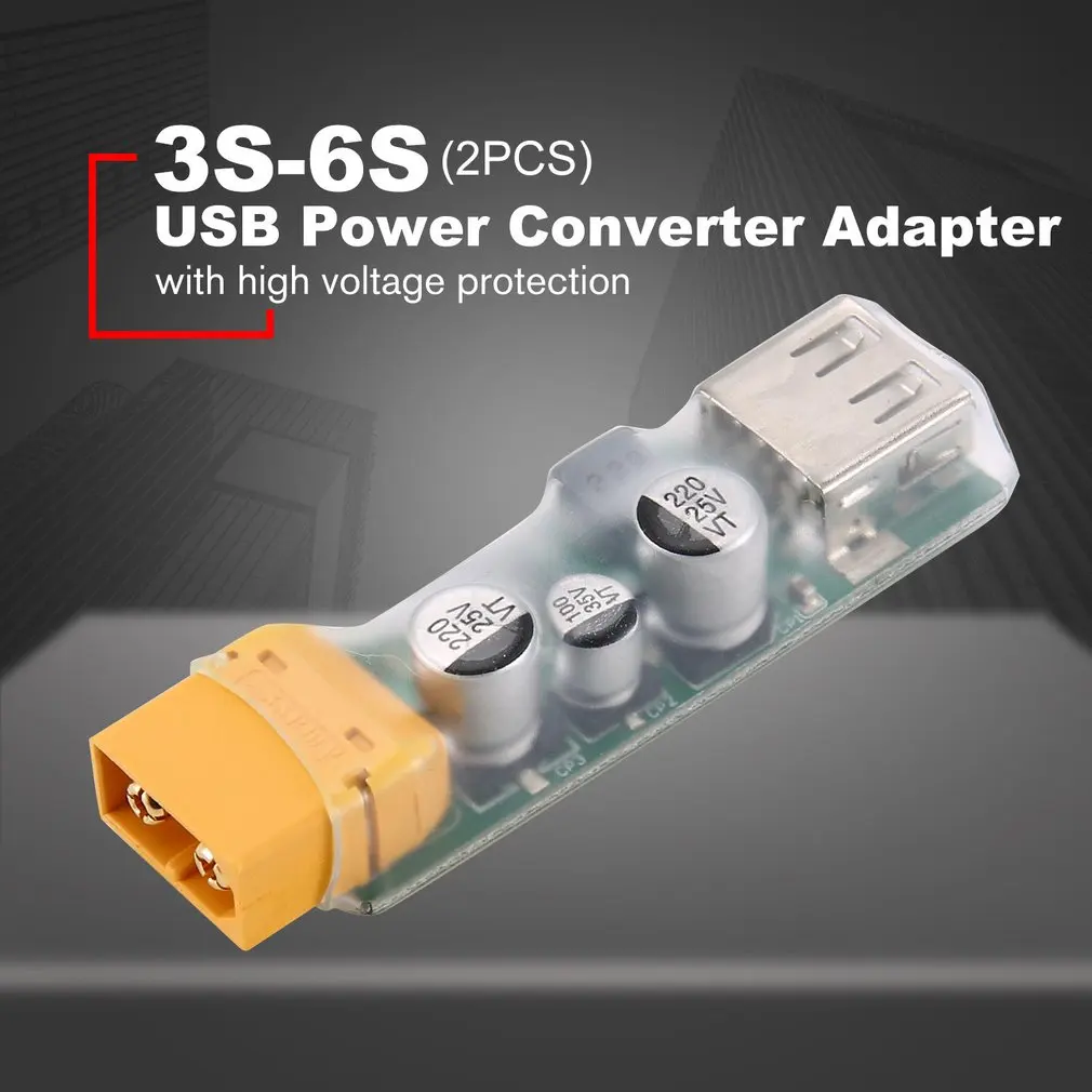 2 шт. 3 S 6 Lipo зарядное устройство USB быстрая зарядка конвертер с XT60 разъем