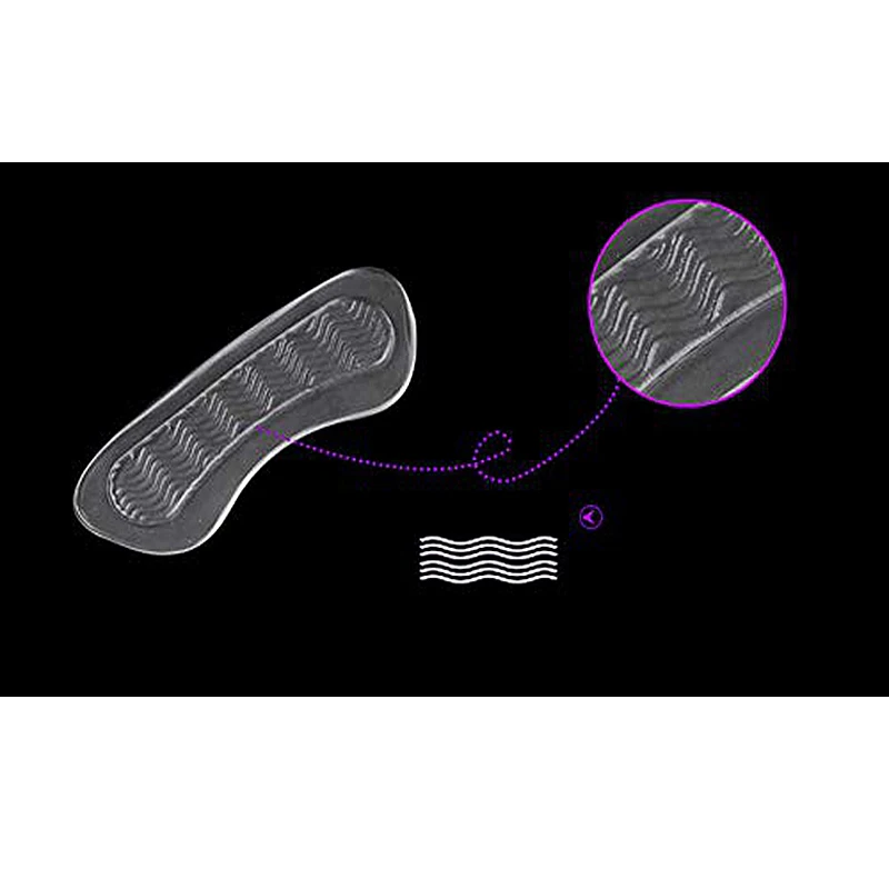 1Pair Silicone heel protectors for womens shoes Heel Inserts protector Foot feet Care Shoe Insert Pad Cushion Silicone insoles