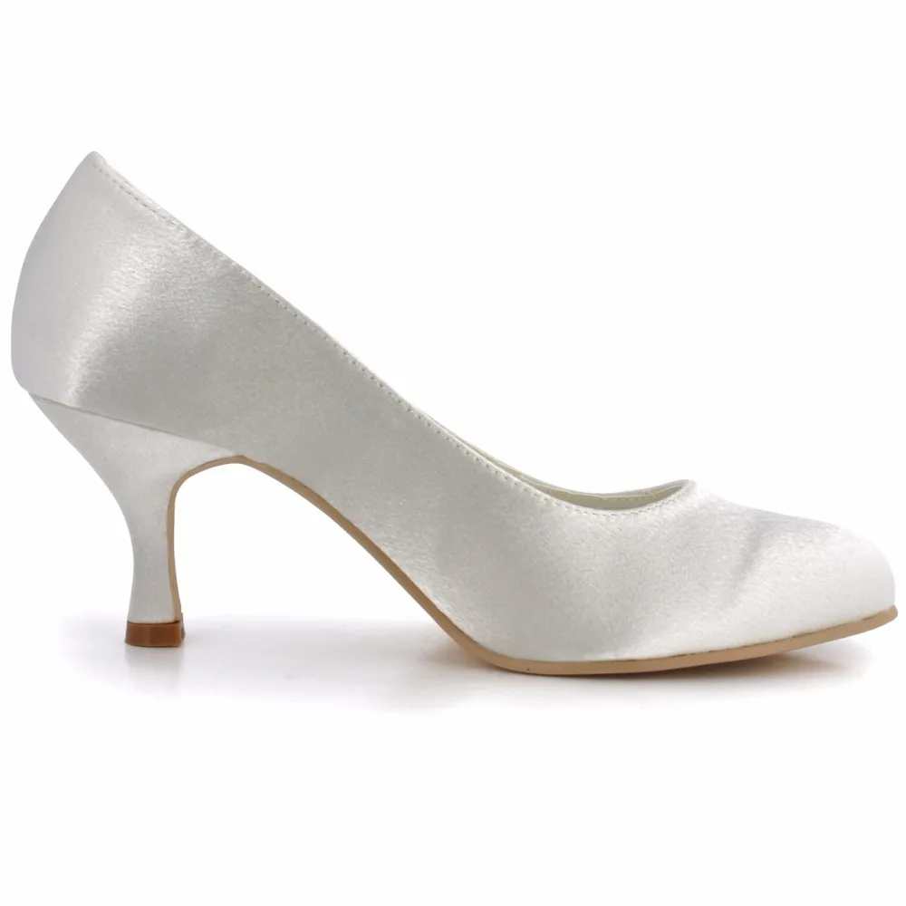 Сезон осень лето Женская свадебная обувь Цвет слоновой кости белый Вечерние