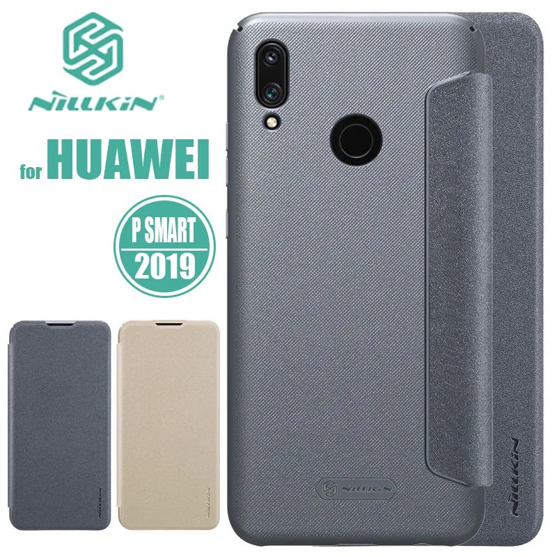Чехол Nillkin для Huawei P Smart 2019 роскошный кожаный чехол с откидной крышкой задняя