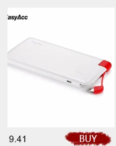 Easyacc Металл 18650 6400 мАч мини Портативный Мобильные аккумуляторы Комплекты внешних аккумуляторов Портативный Зарядное устройство для Xiaomi Huawei мобильного телефона
