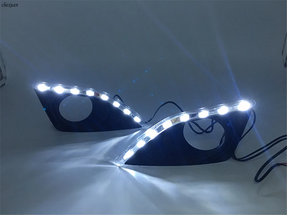 CSCSNL 1 комплект светодиодный DRL Дневной светильник Водонепроницаемый 12V лампы ABS