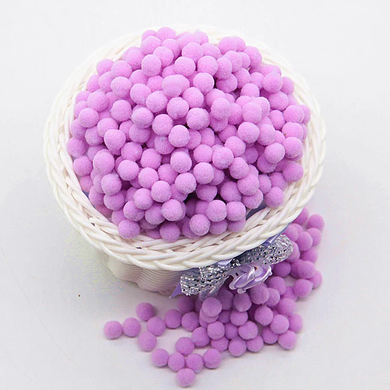 Мини пушистые 8 мм помпоны мягкие круглые помпон ручной работы детские игрушки