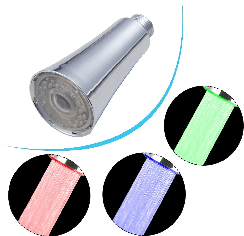 E pak D008/1 не требует батареек новый RGB светодиодный смеситель для воды освещение