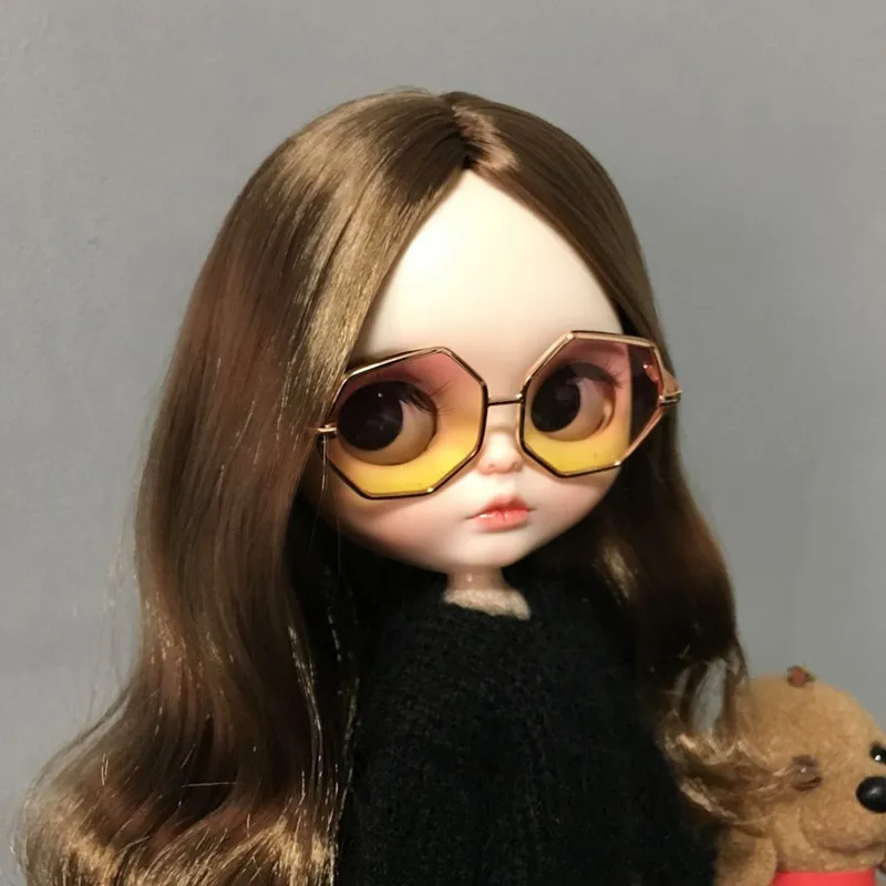 Новинка 1/6 модные кукольные солнцезащитные очки для кукол Blyth прозрачные